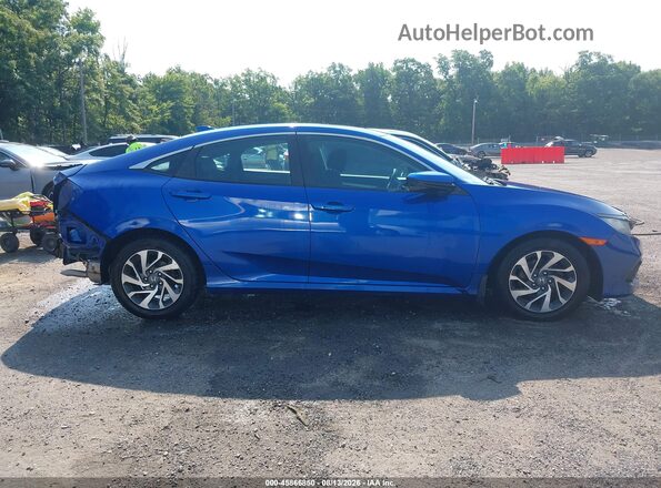 2HGFC2F86JH552711 2018 HONDA CIVIC Blue Вид задньої частини салону
