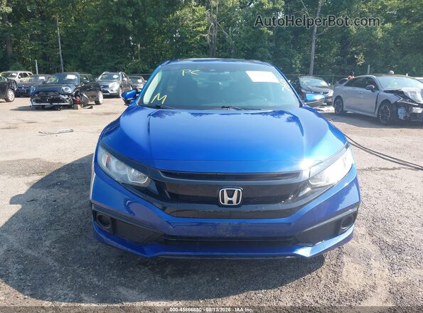2HGFC2F86JH552711 2018 HONDA CIVIC Blue Вид щитка приладів