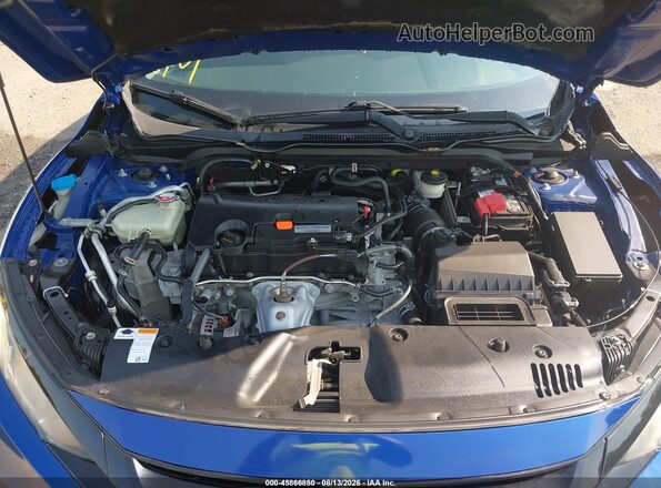 2HGFC2F86JH552711 2018 HONDA CIVIC Blue Вид ззаду