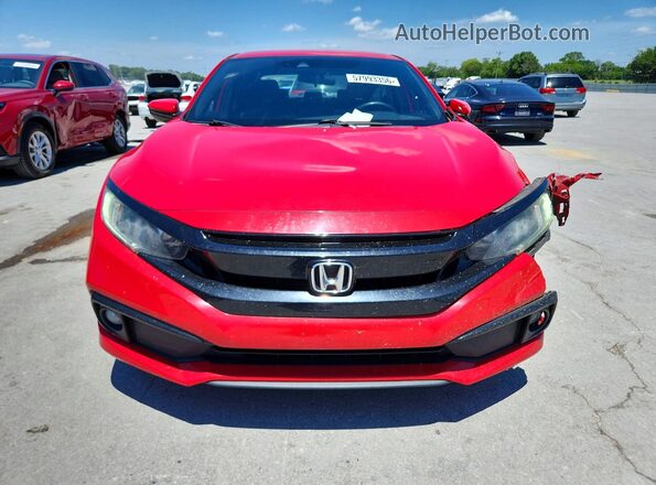 2HGFC2F86KH545579 2019 HONDA CIVIC Red Вид спереду