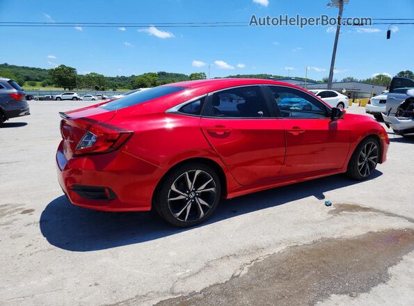 2HGFC2F86KH545579 2019 HONDA CIVIC Red Задня права чверть