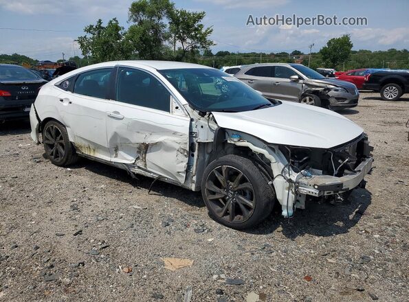 2HGFC2F86KH558347 2019 HONDA CIVIC White Front right