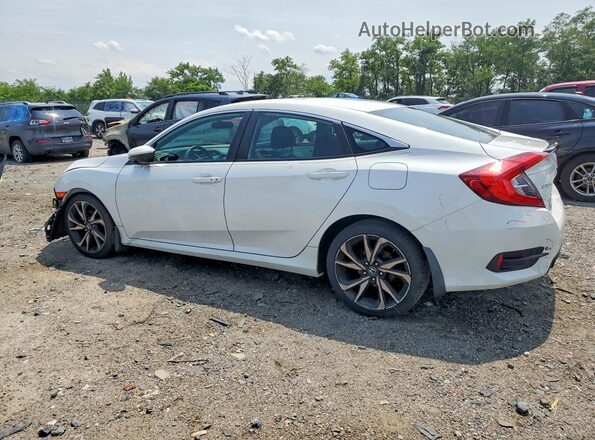 2HGFC2F86KH558347 2019 HONDA CIVIC White Rear left
