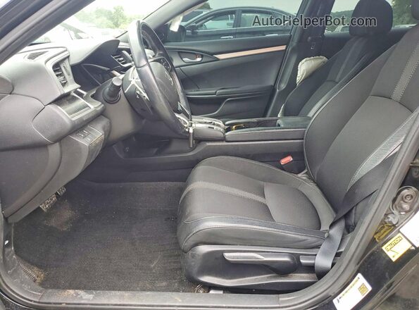 2HGFC2F86KH566948 2019 HONDA CIVIC Черный Вид салона спереди