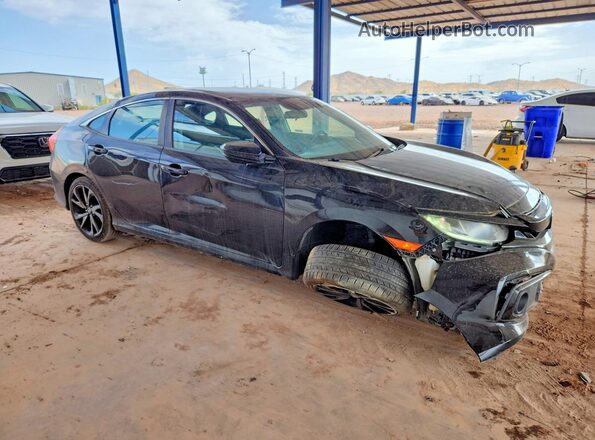 2HGFC2F86KH571793 2019 HONDA CIVIC Black Front right