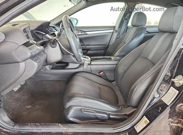 2HGFC2F86KH571793 2019 HONDA CIVIC Black Front interior view