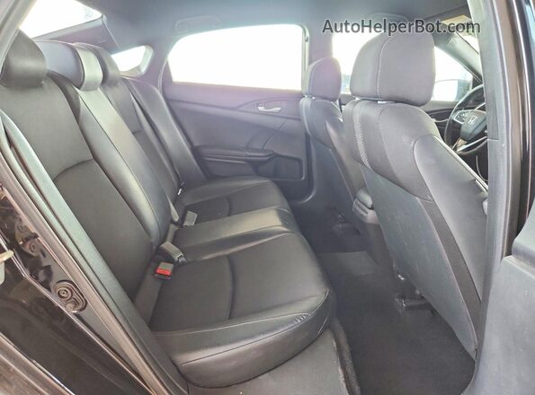 2HGFC2F86KH571793 2019 HONDA CIVIC Black Rear seats view