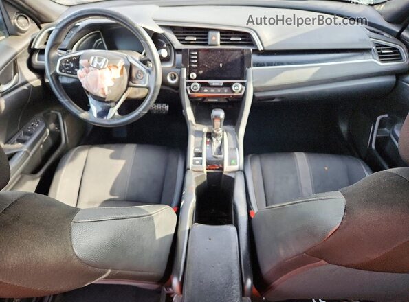 2HGFC2F86KH601049 2019 HONDA CIVIC Black Вид панелі приладів