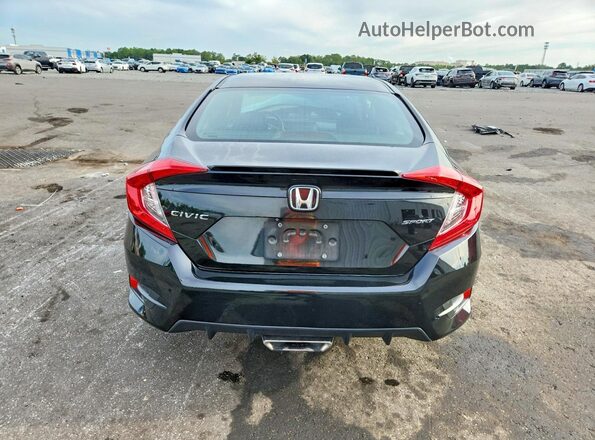 2HGFC2F86KH601049 2019 HONDA CIVIC Black Вид ззаду