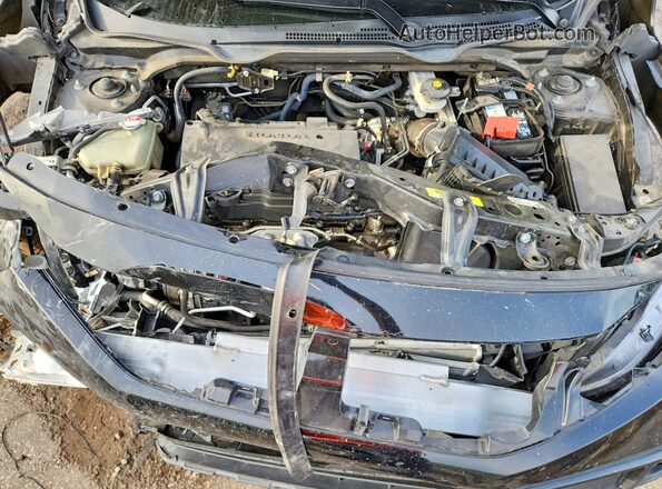 2HGFC2F86KH601049 2019 HONDA CIVIC Black Вид задньої частини салону