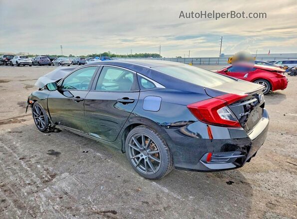 2HGFC2F86KH601049 2019 HONDA CIVIC Black Задня ліва чверть
