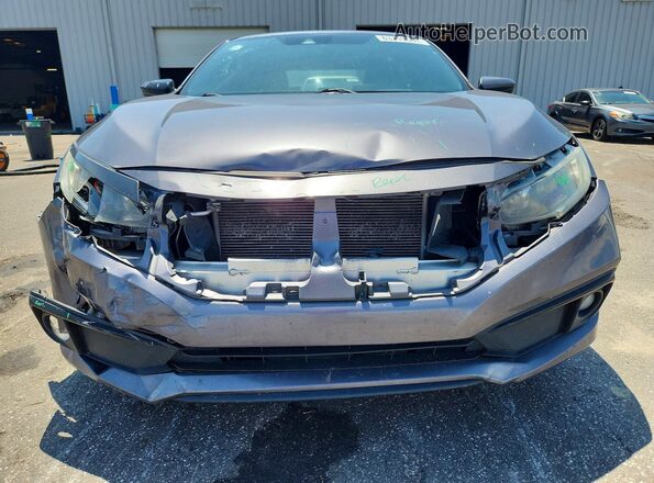 2HGFC2F86LH502555 2020 HONDA CIVIC Gray Դիմացի տեսք