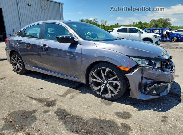 2HGFC2F86LH502555 2020 HONDA CIVIC Gray Առջևի աջ