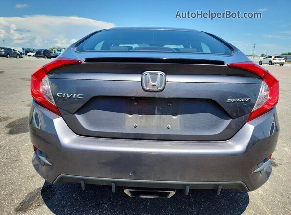 2HGFC2F86LH502555 2020 HONDA CIVIC Gray Հետևի տեսք