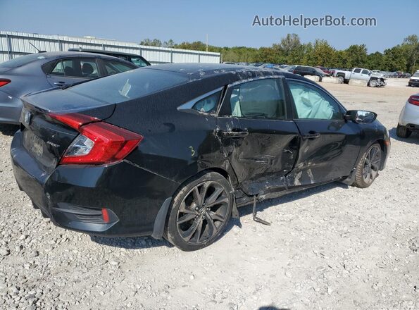 2HGFC2F86LH522143 2020 HONDA CIVIC Black Trasero derecho