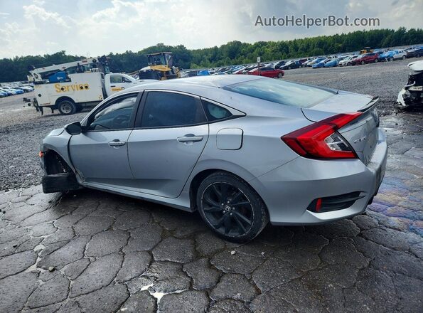 2HGFC2F86LH533174 2020 HONDA CIVIC Silver Trasero izquierdo