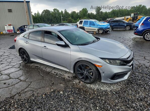 2HGFC2F86LH533174 2020 HONDA CIVIC Silver Vista frontal