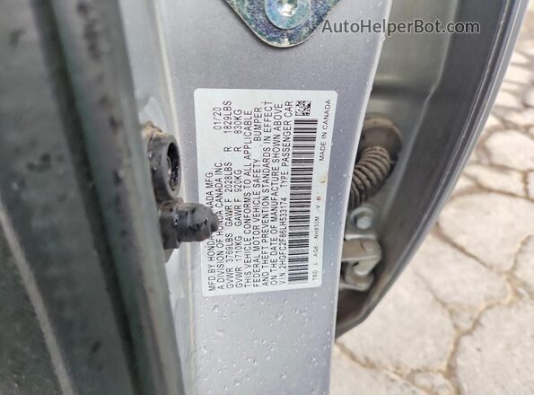 2HGFC2F86LH533174 2020 HONDA CIVIC Silver 