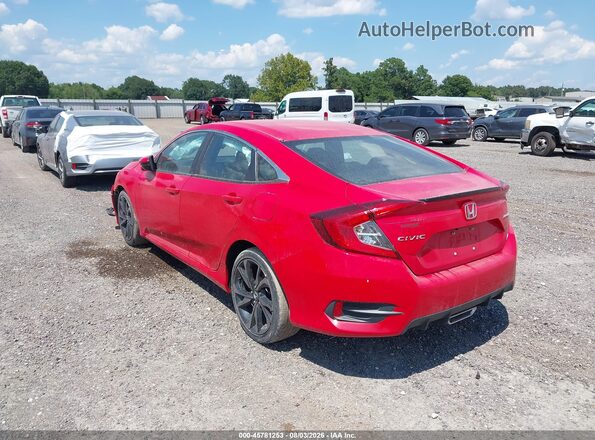 2HGFC2F86LH538181 2020 HONDA CIVIC Red Հետևի ձախ