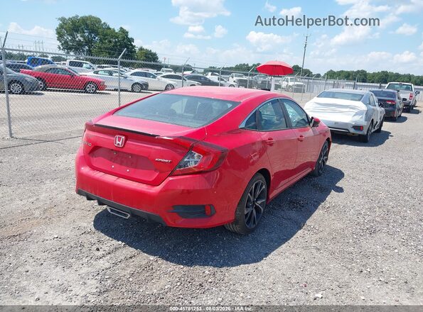 2HGFC2F86LH538181 2020 HONDA CIVIC Red Հետևի աջ