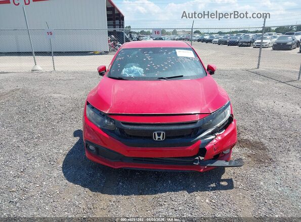 2HGFC2F86LH538181 2020 HONDA CIVIC Red Սարքավորումների վահանակի տեսք