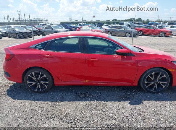 2HGFC2F86LH538181 2020 HONDA CIVIC Red Սալոնի հետևի տեսք