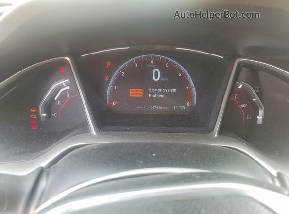 2HGFC2F86LH567017 2020 HONDA CIVIC Red Սարքավորումների վահանակի տեսք