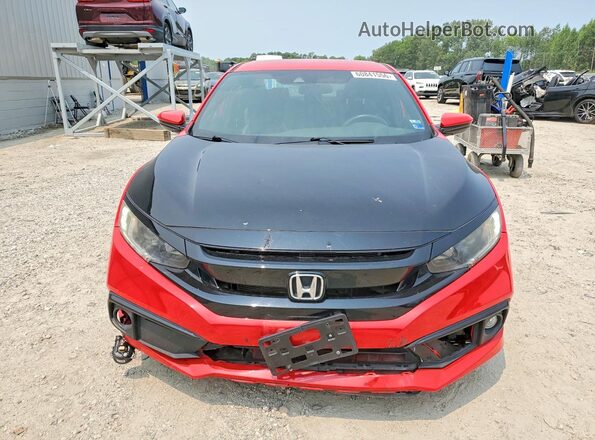 2HGFC2F86LH567017 2020 HONDA CIVIC Red Դիմացի տեսք