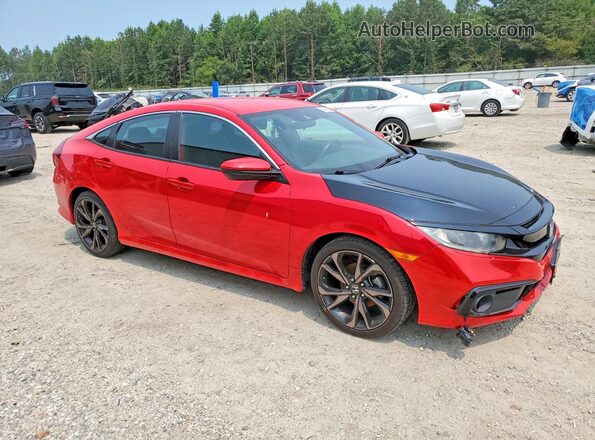 2HGFC2F86LH567017 2020 HONDA CIVIC Red Առջևի աջ