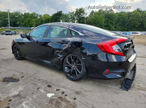 2HGFC2F86LH587784 2020 HONDA CIVIC Black Задня ліва чверть