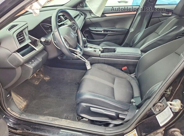 2HGFC2F86LH587784 2020 HONDA CIVIC Black Вид салону спереду