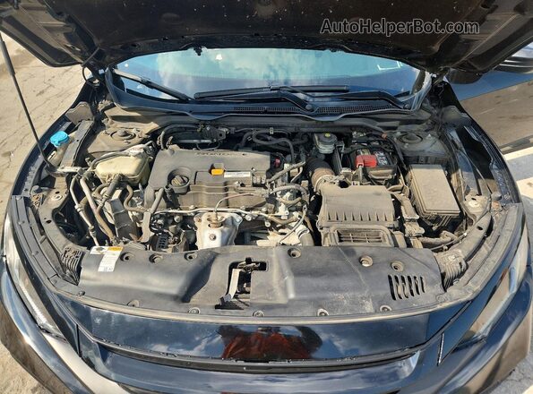 2HGFC2F86LH587784 2020 HONDA CIVIC Black Вид задньої частини салону