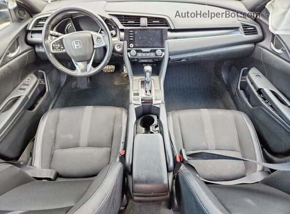 2HGFC2F86LH587784 2020 HONDA CIVIC Black Вид панелі приладів