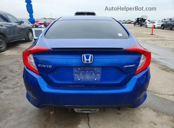 2HGFC2F86MH506445 2021 HONDA CIVIC Blue Widok z tyłu