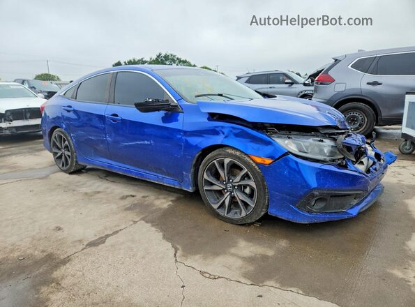 2HGFC2F86MH506445 2021 HONDA CIVIC Blue Przód prawy