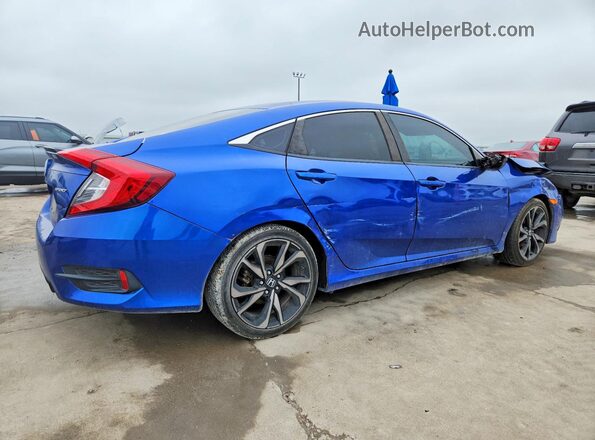 2HGFC2F86MH506445 2021 HONDA CIVIC Blue Tył prawy