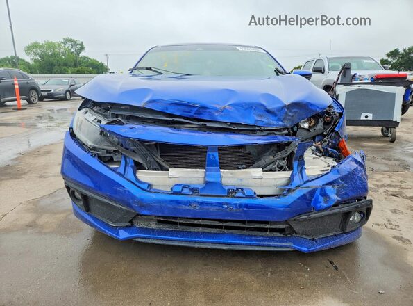 2HGFC2F86MH506445 2021 HONDA CIVIC Blue Widok z przodu