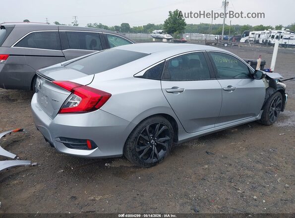 2HGFC2F87KH503423 2019 HONDA CIVIC Silver Tył prawy