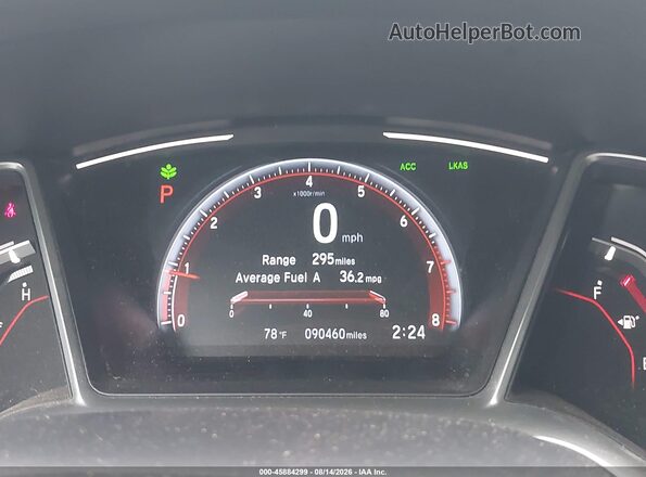 2HGFC2F87KH503423 2019 HONDA CIVIC Silver 