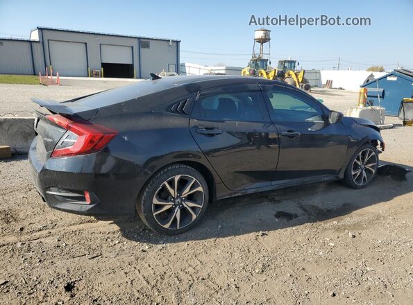 2HGFC2F87KH515491 2019 HONDA CIVIC Black Trasero derecho