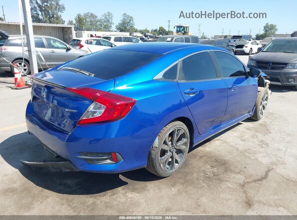 2HGFC2F87KH569048 2019 HONDA CIVIC Blue Հետևի աջ