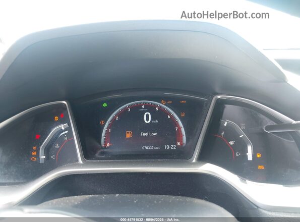 2HGFC2F87KH595035 2019 HONDA CIVIC Black Հետևի նստատեղերի տեսք