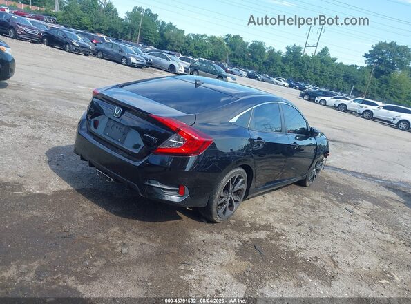 2HGFC2F87KH595035 2019 HONDA CIVIC Black Հետևի աջ