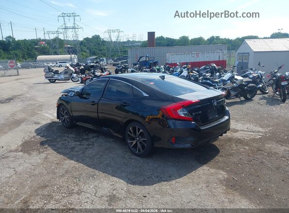 2HGFC2F87KH595035 2019 HONDA CIVIC Black Հետևի ձախ