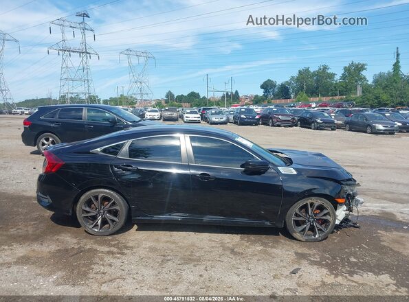 2HGFC2F87KH595035 2019 HONDA CIVIC Black Սալոնի հետևի տեսք
