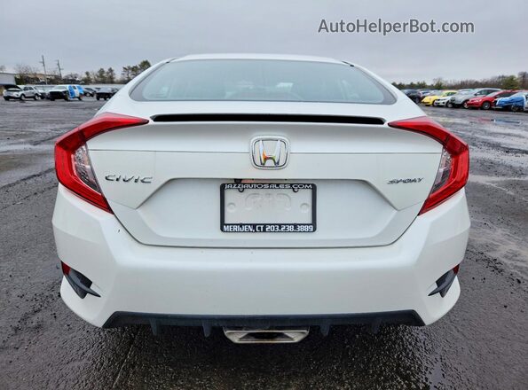 2HGFC2F87LH597255 2020 HONDA CIVIC White Вид ззаду