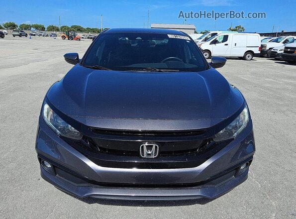 2HGFC2F87MH520077 2021 HONDA CIVIC Gray წინა ხედი