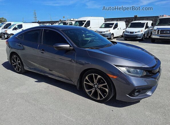 2HGFC2F87MH520077 2021 HONDA CIVIC Gray წინა მარჯვენა