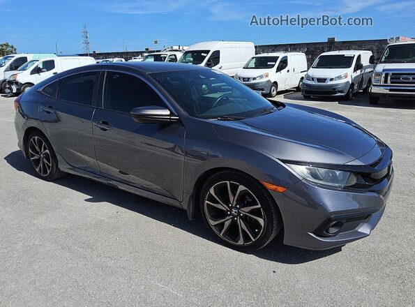 2HGFC2F87MH520077 2021 HONDA CIVIC Gray 