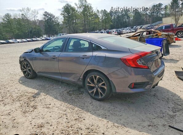 2HGFC2F87MH523643 2021 HONDA CIVIC Gray Rear left